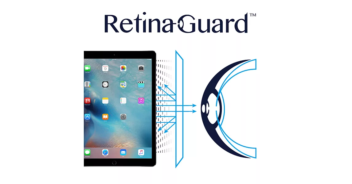 RetinaGuard 視網盾 iPad Pro 12.9吋 (2017/2015) 防藍光鋼化玻璃保護貼 透明
