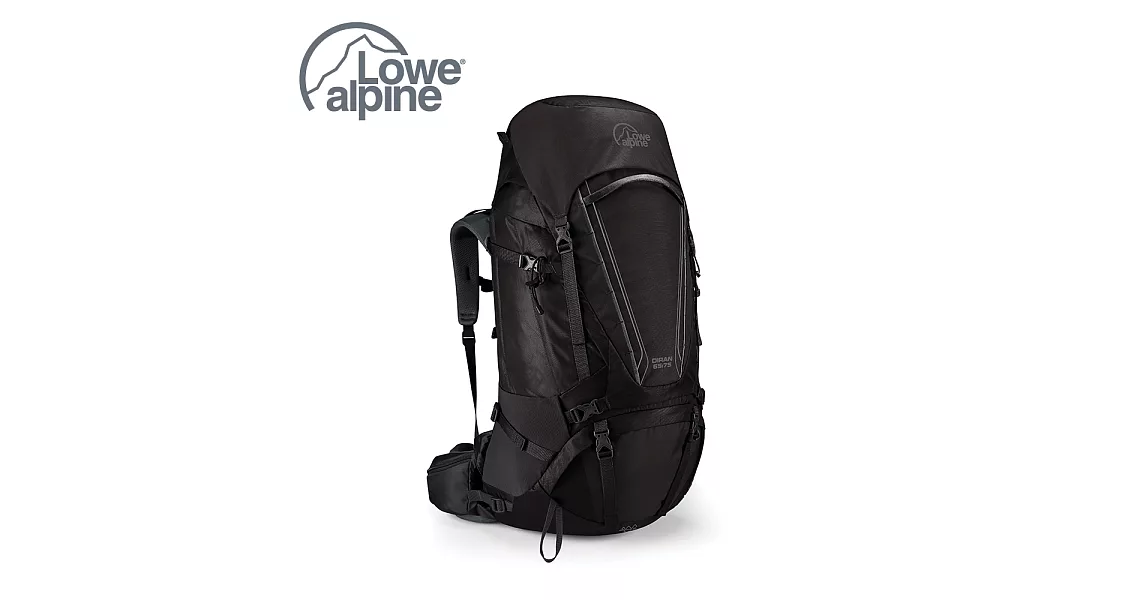 Lowe Alpine Diran 55:65 重裝背負 登山背包 煤碳黑 #FMQ04