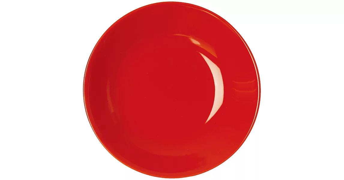 《EXCELSA》Trendy陶製深餐盤(紅20cm)
