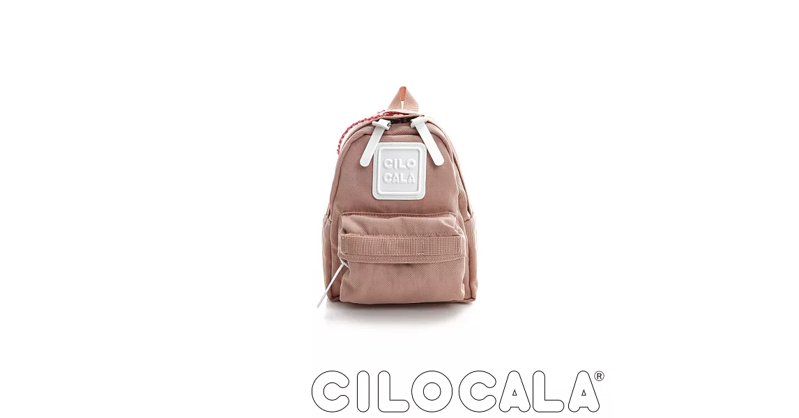 【CILOCALA】亮彩尼龍防潑水後背包 (迷你)粉色