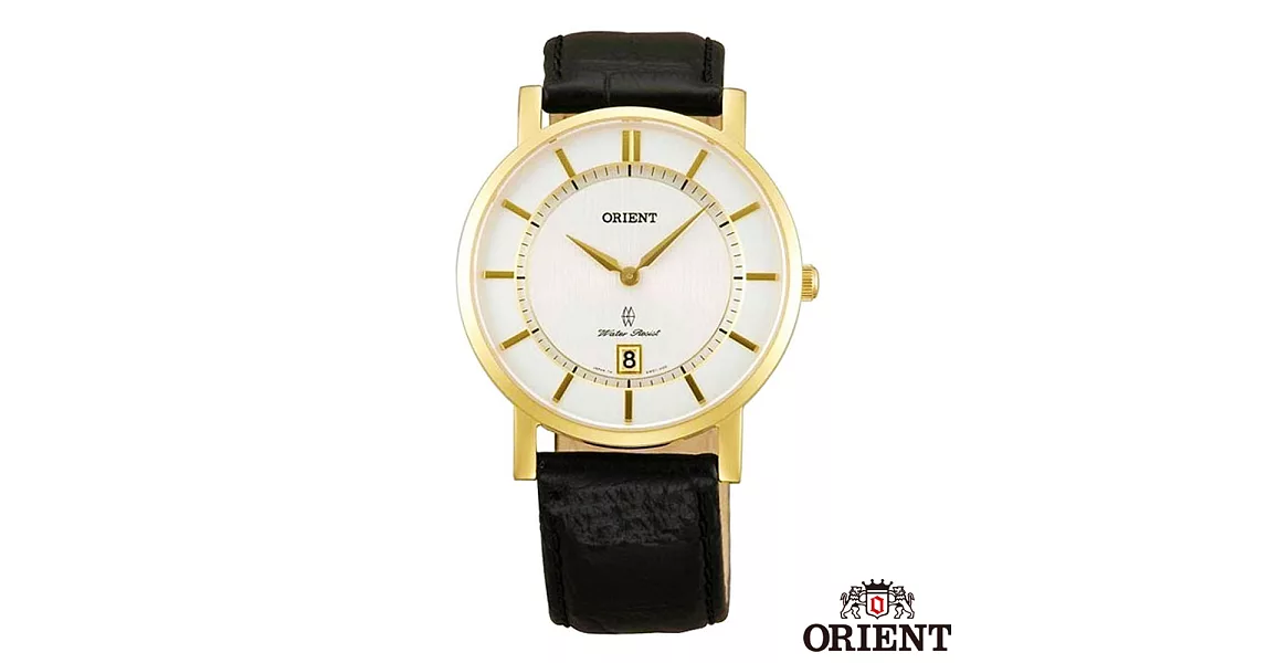 ORIENT東方錶 優雅紳士藍寶石石英腕錶-白x38mm FGW01002W0