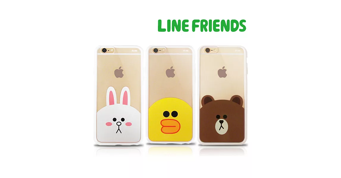 【LINE FRIENDS】iPhone 6/6s經典款透明硬式保護殼(LINEFRIENDS iPhone6/iPhone6s)莎莉-4.7吋
