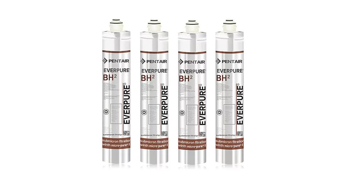 【美國EVERPURE】原裝進口 BH2 家用抑垢長效型濾心(4入組)