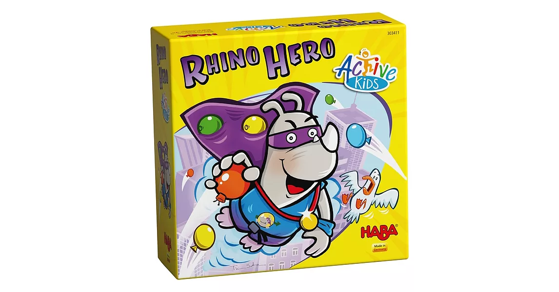 趣運動：超級犀牛（HABA 德國桌遊303411－Rhino Hero）