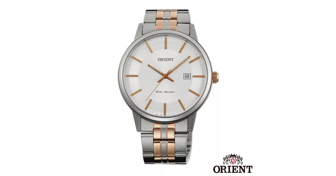 ORIENT東方錶 風格簡約藍寶石石英男錶-銀x40mm FUNG8001W0