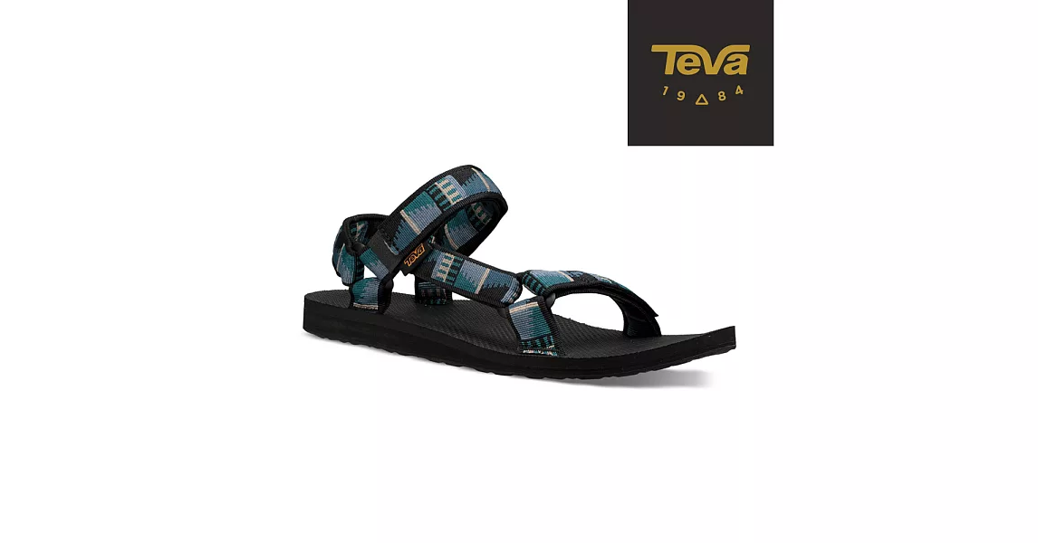 TEVA 美國 男 Original Universal 緹花織帶涼鞋-US7圖騰黑