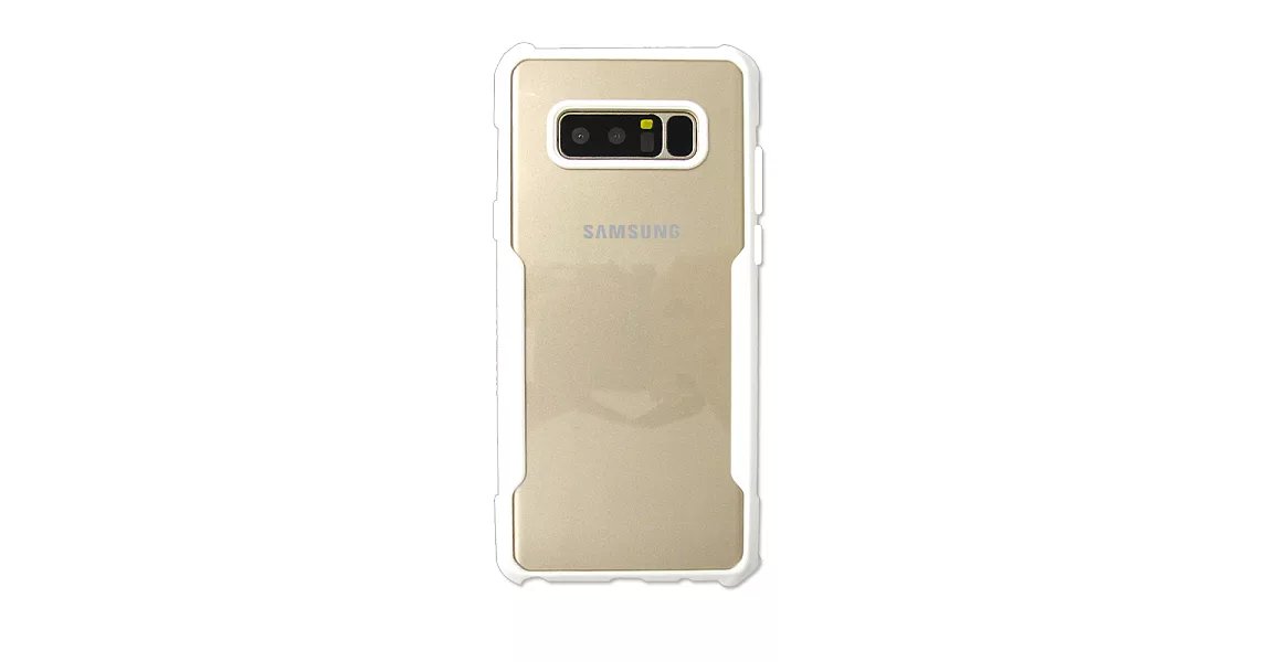 XUNDD 簡約工業風 三星 Samsung Galaxy Note8 裸機殼 雙料手機殼狼煙白