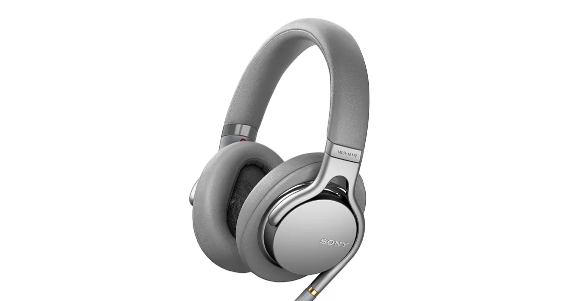SONY MDR-1AM2 Hi-Res高解析 輕巧 線控可通話 頭戴式耳機-銀色
