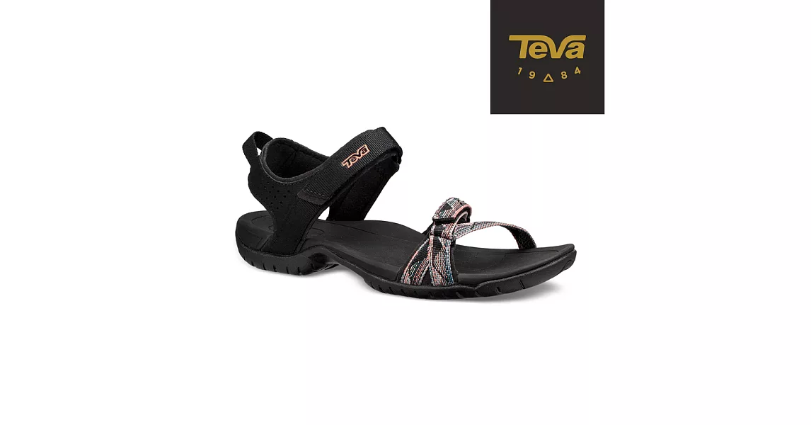 TEVA 美國 女 Verra 多功能運動涼鞋-US9彩灰黑