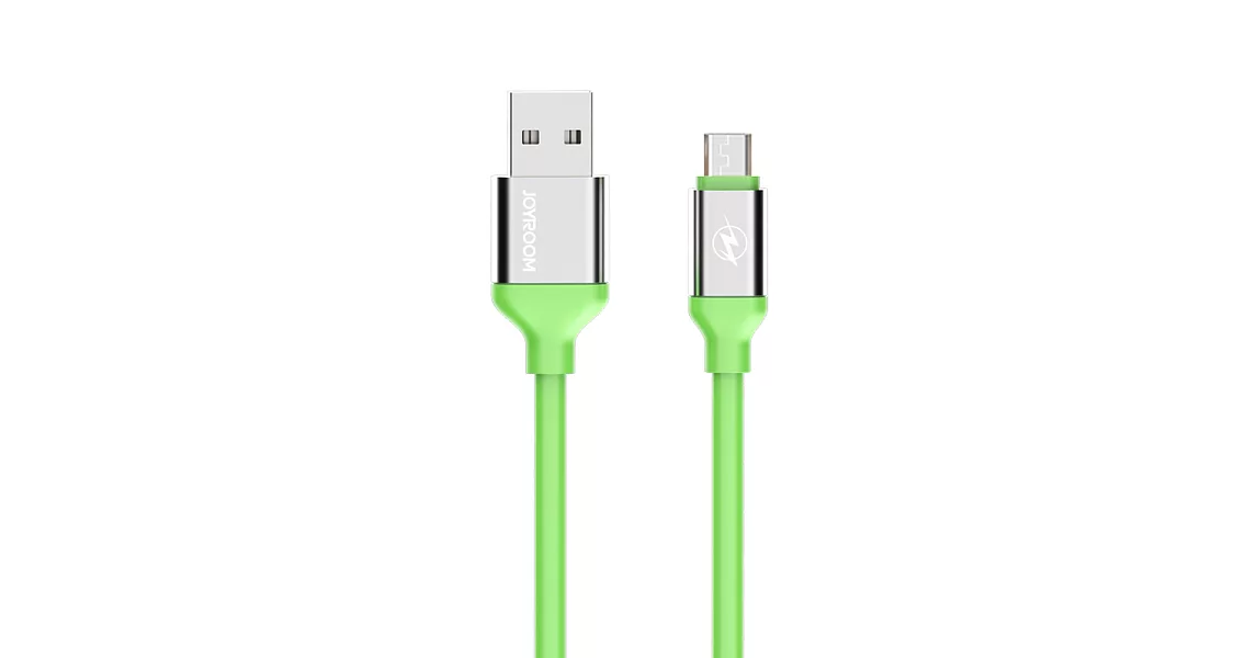 JOYROOM JR-S318 MicroUSB 鋁合金2.4A極速充電數據傳輸線/3M-綠色