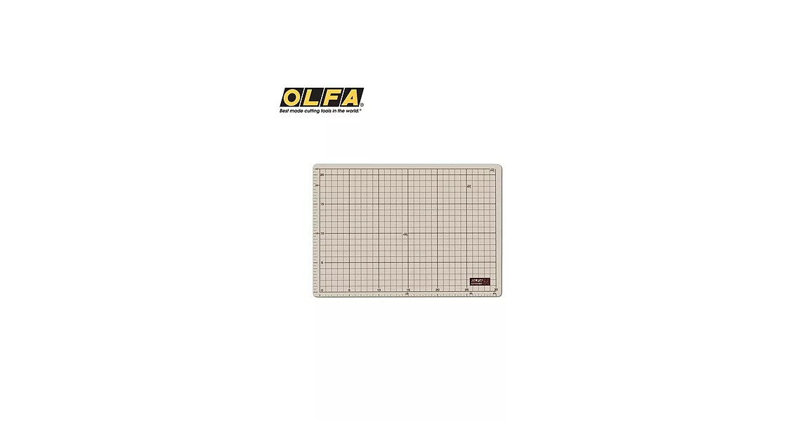日本OLFA雙面切割墊CUTTING MAT尺寸A4雙面裁墊割墊美工作墊134B(灰褐+咖啡色)