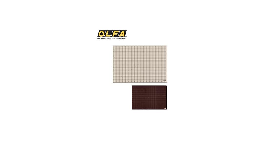 日本OLFA特大切割墊雙面裁墊割墊美工作墊160B暨CM-A1(尺寸:A1大小;雙面:灰褐色/咖啡色)