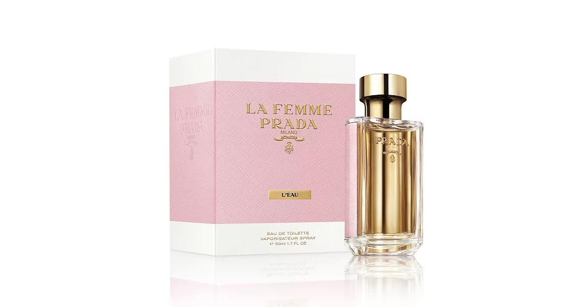 PRADA LA FEMME 纓粉淑女女性淡香水(50ml)-公司貨