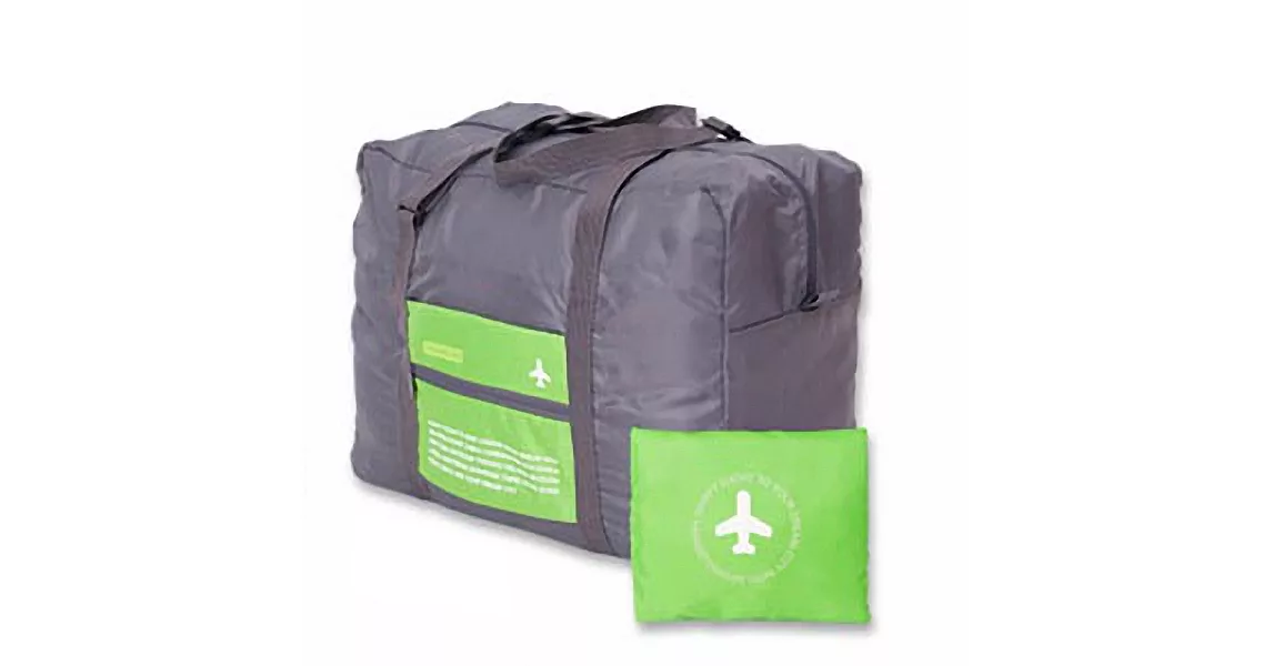 DF Queenin - 韓版折疊款大容量手提式旅行袋-共4色綠色