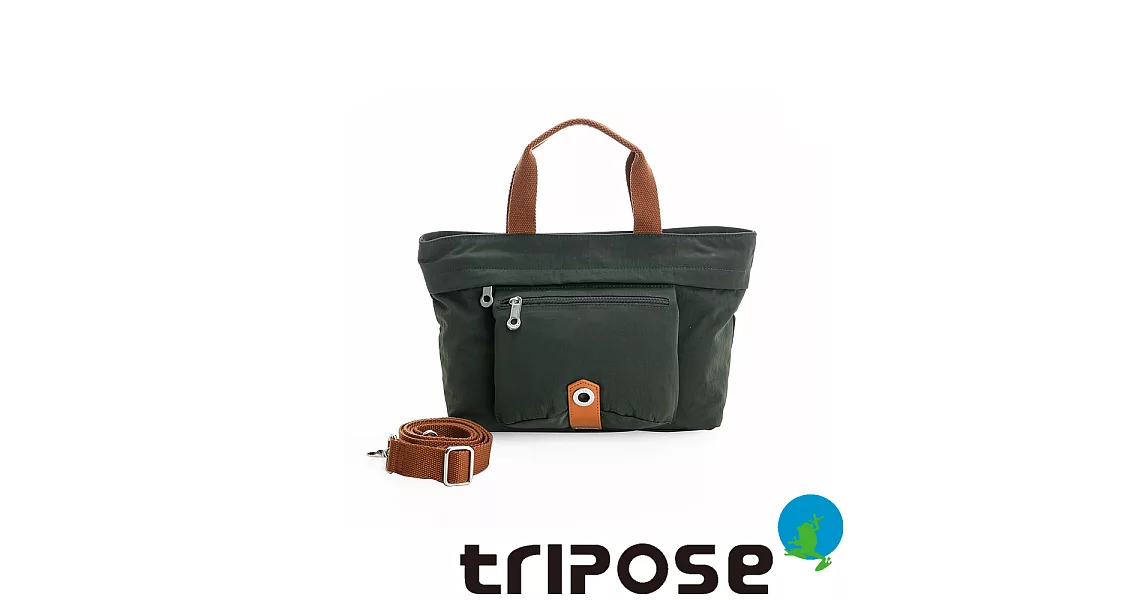 tripose 微旅系列輕旅機能後背斜背包 綠色