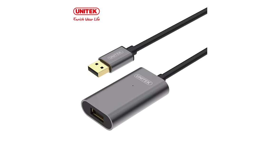 UNITEK 優越者 USB2.0 信號放大延長線(5M)