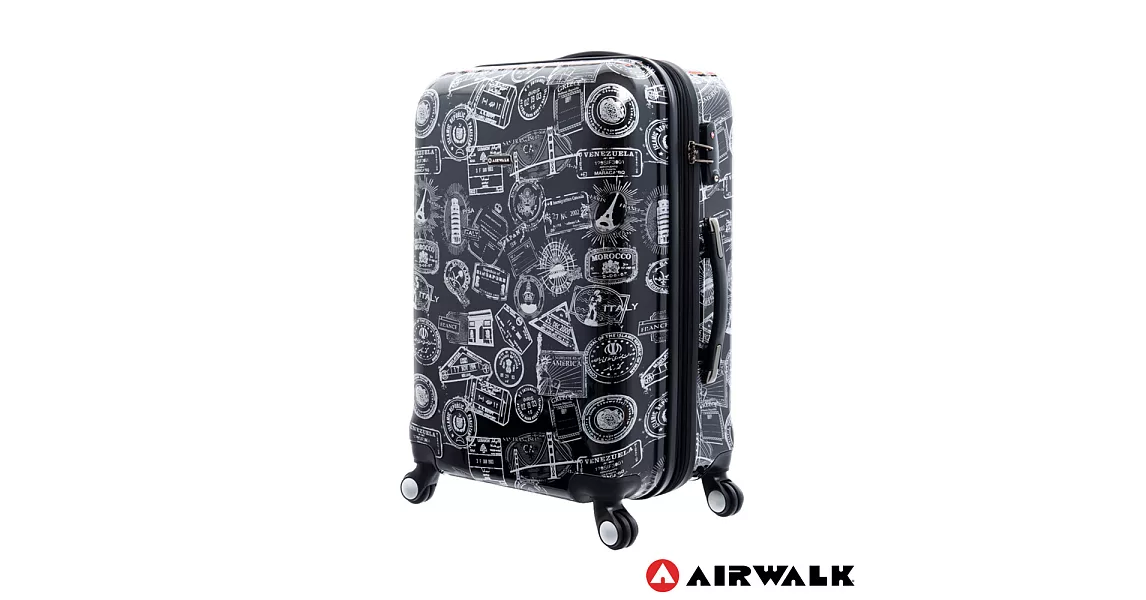 AIRWALK - 精彩歷程 環郵世界行李箱24吋-共2色遊玩靚黑