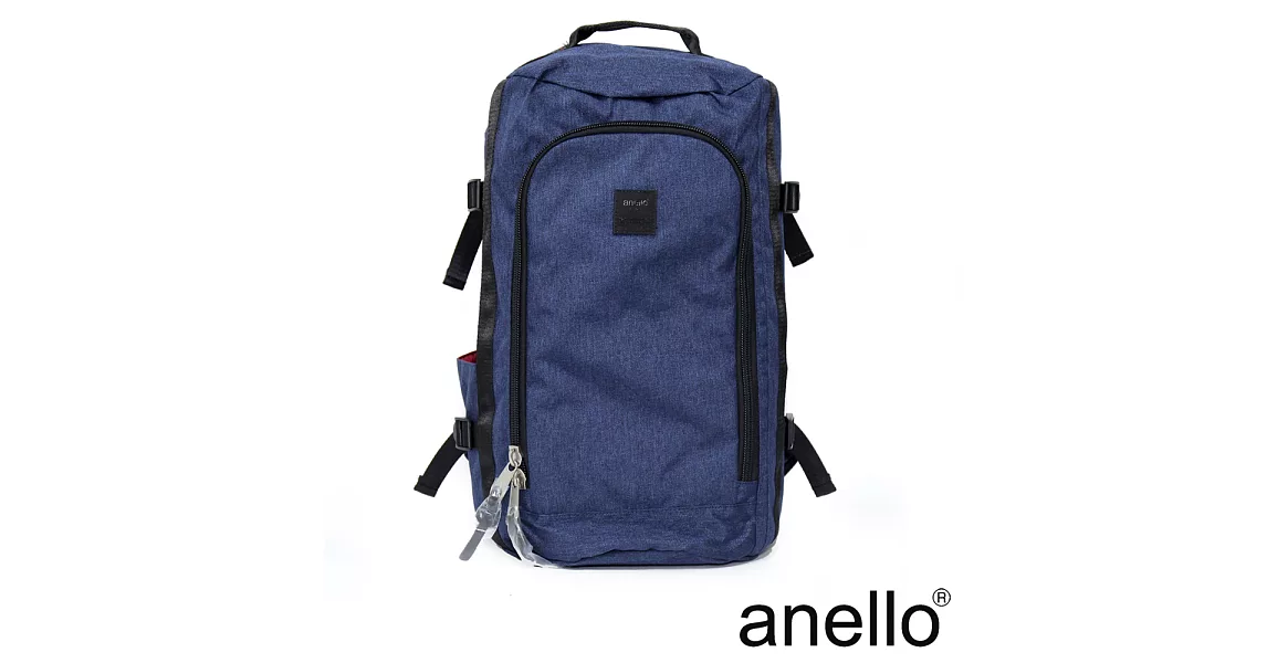 anello 高機能性簡約立體剪裁後背包 深藍