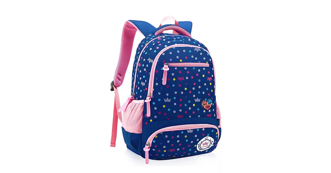 DF 童趣館 - 甜心氣質寶貝女孩專屬書包後背包-共3色寶藍