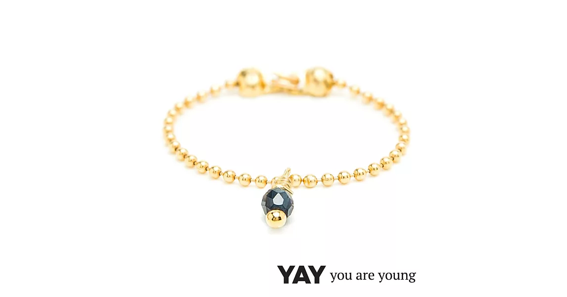 YAY You Are Young 法國品牌 Frida 寶石花束戒指 鍊戒款 藍寶石S