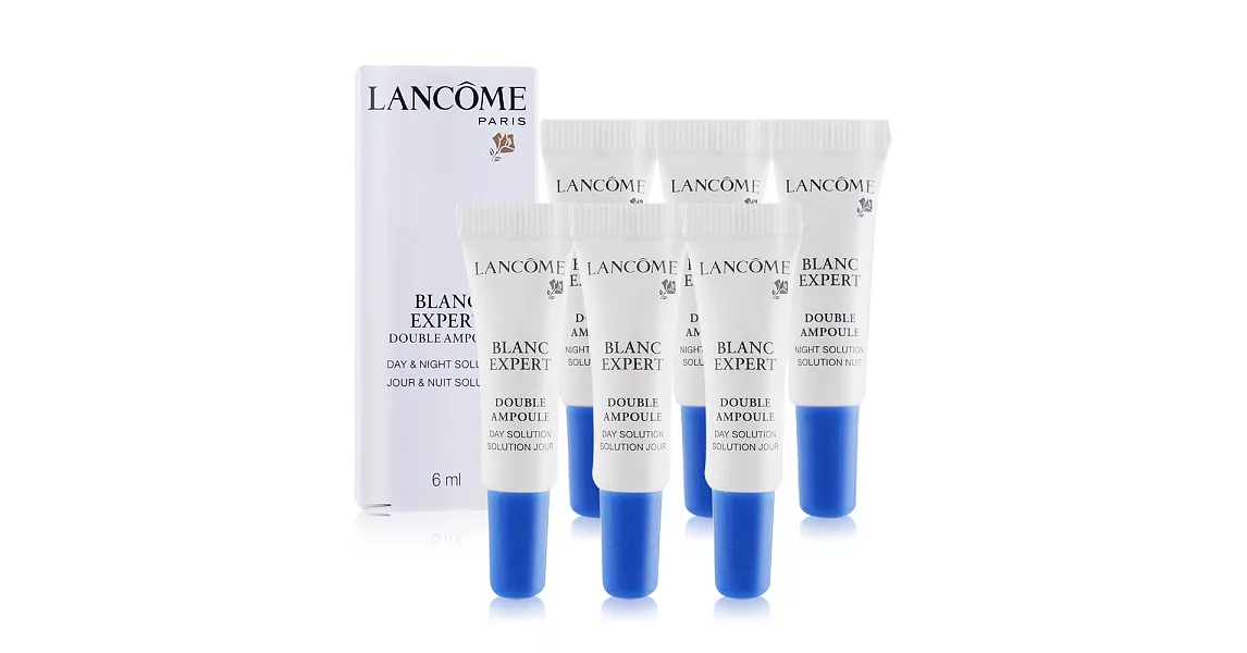 LANCOME 蘭蔻 激光煥白亮顏日夜雙精萃(3mlX2)X3組-百貨公司貨