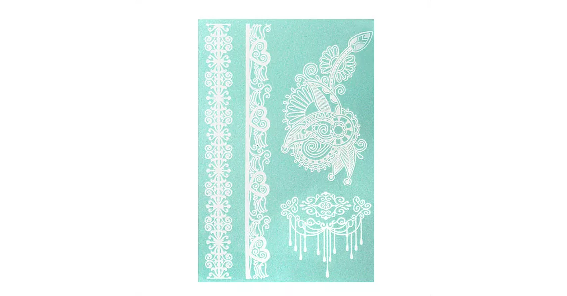 Snatch 夢的雅朵白蕾絲刺青貼紙 / Mondialito White Lace Tattoo Sticker