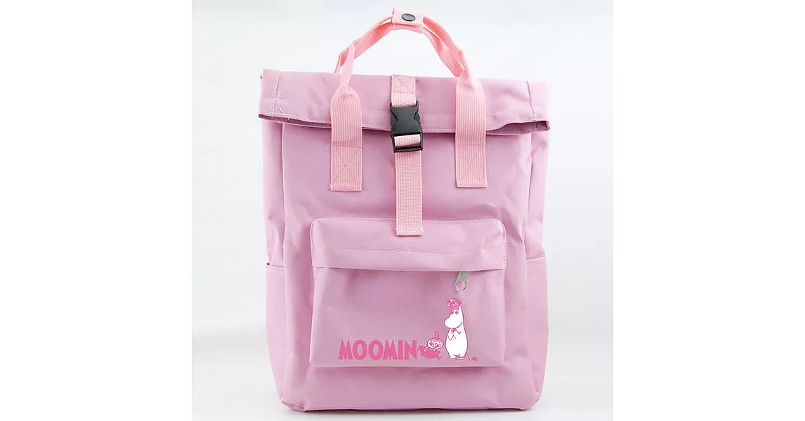 【Moomin】03開扣後背包(粉紅)