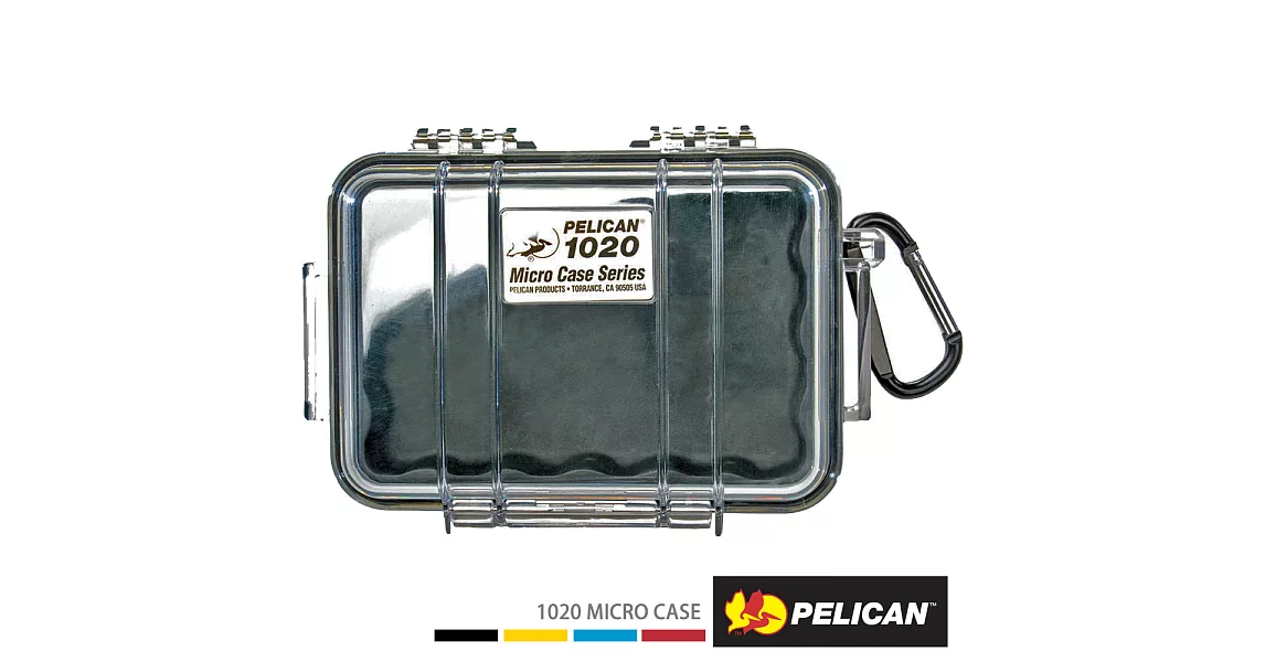 美國 PELICAN 1020 Micro Case 微型防水氣密箱-透明(黑)