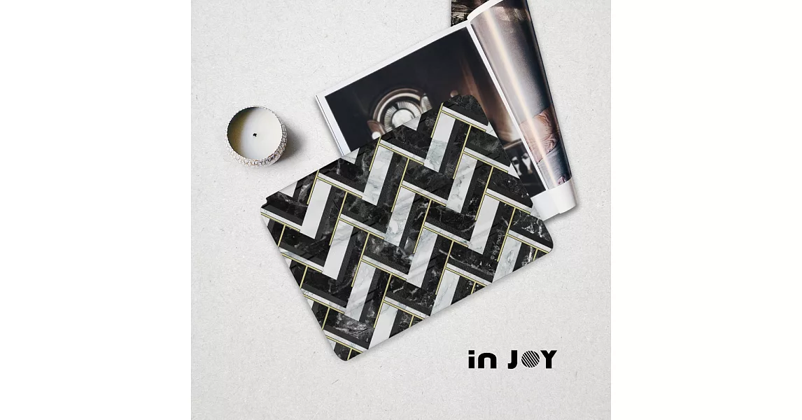 INJOYmall for iPad mini4 系列 Smart cover皮革平板保護套大理石款