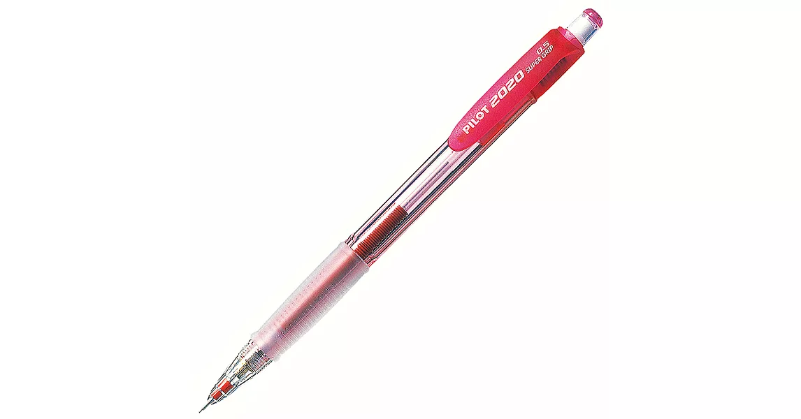 百樂 透明七彩搖搖自動鉛筆0.5紅紅
