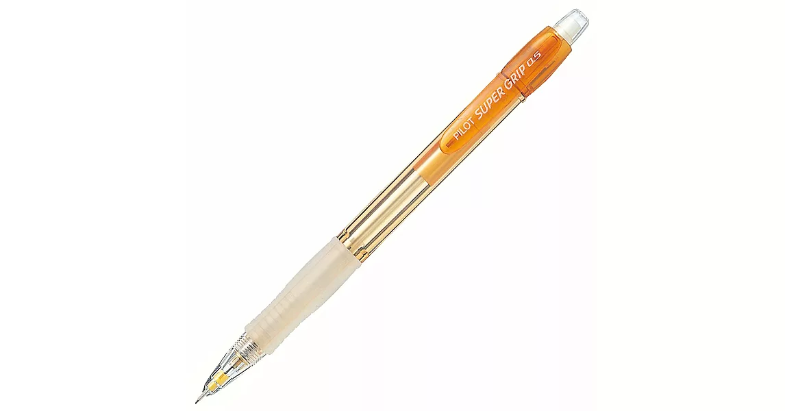 百樂 透明七彩自動鉛筆0.5橘橘