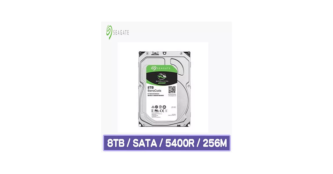 Seagate 希捷 Barracuda 8TB 3.5吋硬碟機 (ST8000DM004)