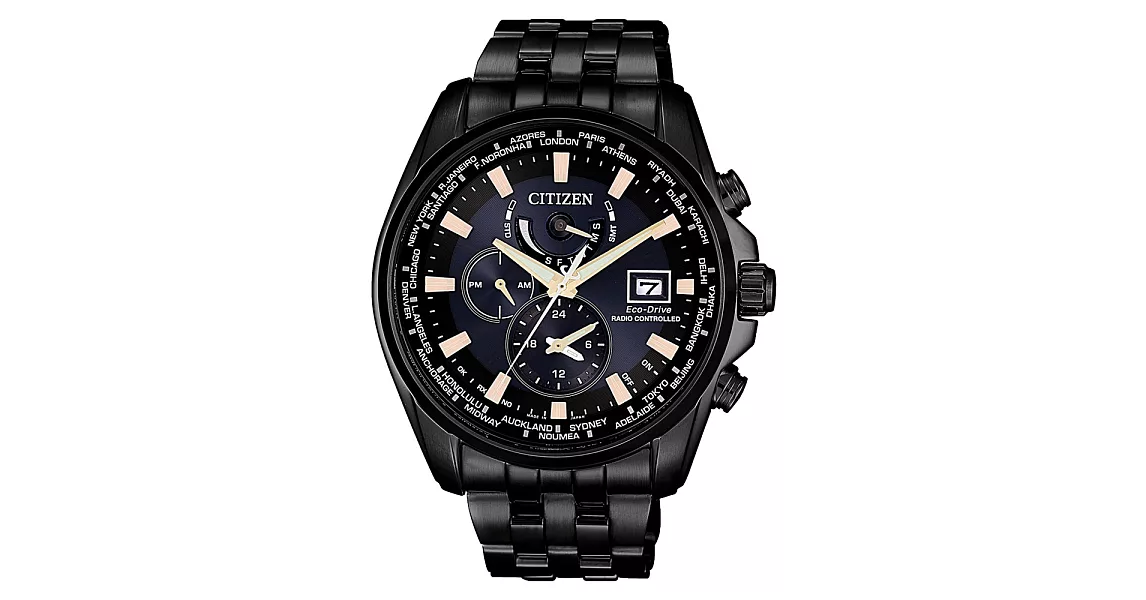 CITIZEN 沉穩奢華三眼男腕錶-AT9039-51L