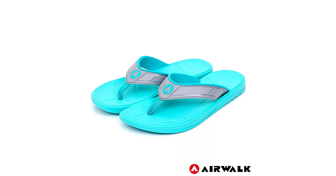 AIRWALK - A0夾腳拖鞋-女款US7湖水藍