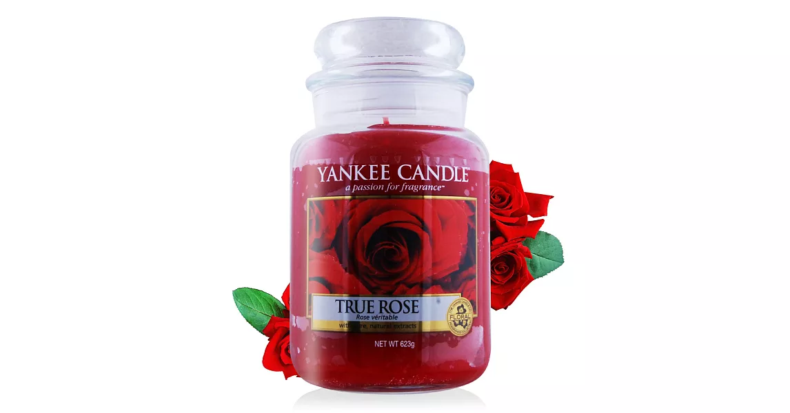YANKEE CANDLE 香氛蠟燭 (623g)-多款任選 _真愛玫瑰