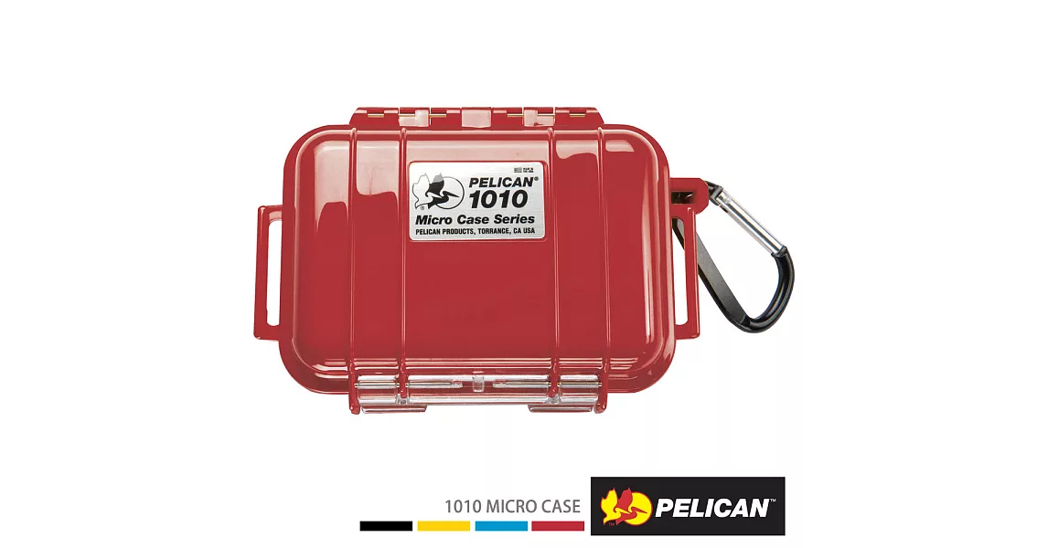 美國 PELICAN 1010 Micro Case 微型防水氣密箱-(紅)