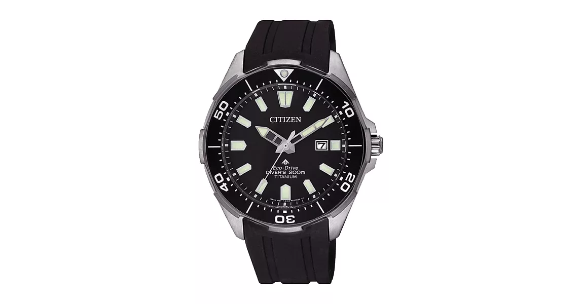 CITIZEN 光動能冒險極致潛水腕錶-黑-BN0200-13E