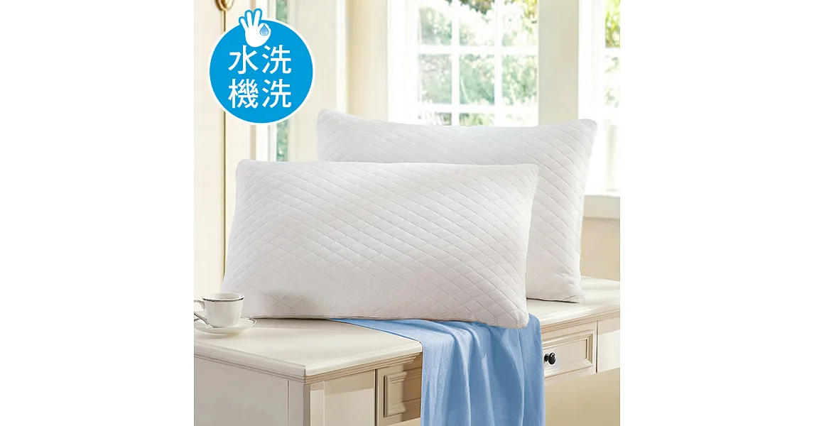 澳洲Simple Living 防蹣抗菌可水洗針織透氣舒柔枕-一入(台灣製)