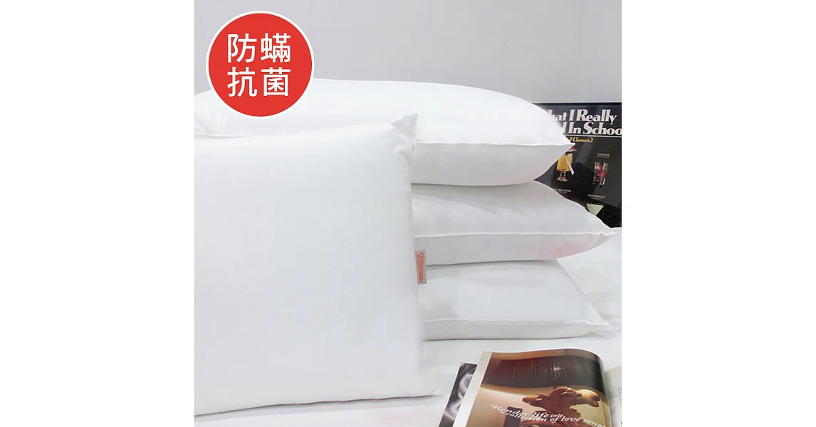 澳洲Simple Living 日本TOYOBO防蹣抗菌舒眠枕-二入(台灣製)