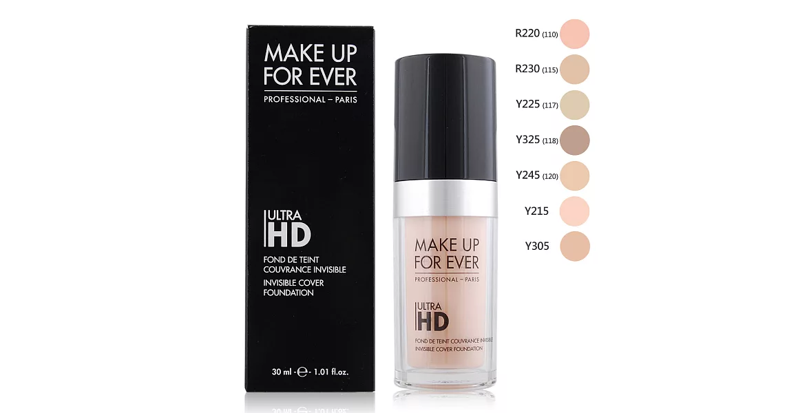 MAKE UP FOR EVER ULTRA HD超進化無瑕粉底液(30ml)#Y305-百貨公司貨