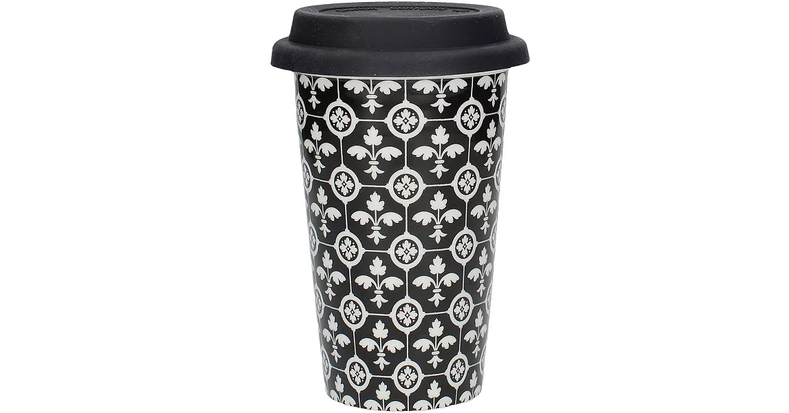 《CreativeTops》V&A雙層隔熱隨行杯(鳶尾黑350ml)