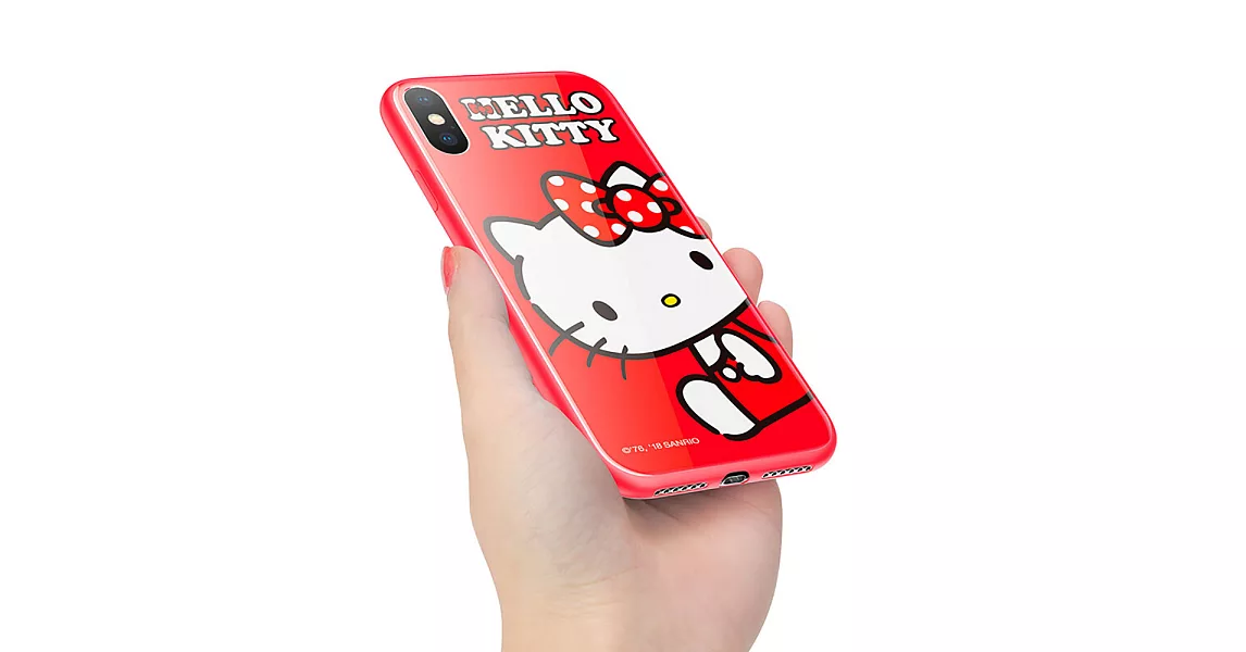 iStyle iPhone X/XS 5.8 Hello Kitty 坐姿手機殼