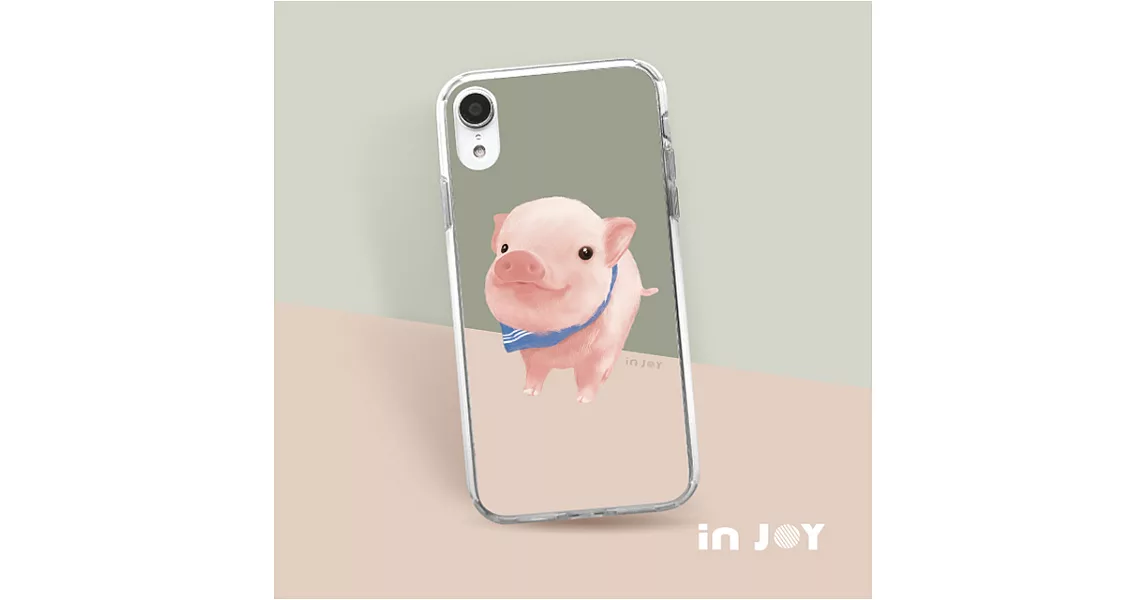 INJOYmall for iPhone 6+ 波波迷你豬透明防摔手機殼 保護殼
