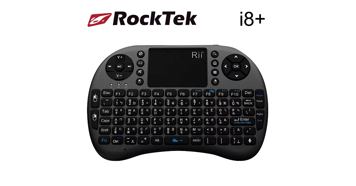 Rocktek 雷爵 語音觸控鍵盤(i8+)