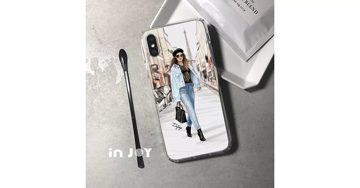 INJOYmall for iPhone 7 / 8 巴黎女伶 防摔手機殼 保護殼