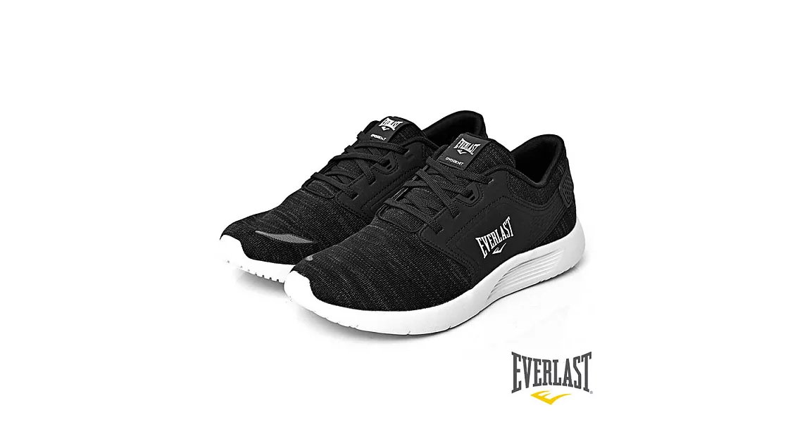 【EVERLAST】VINTAGE輕量慢跑鞋US8.5黑麻色