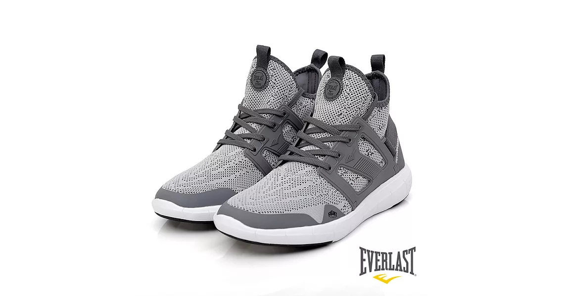 【EVERLAST】HIGH TOP輕量慢跑鞋US9中灰