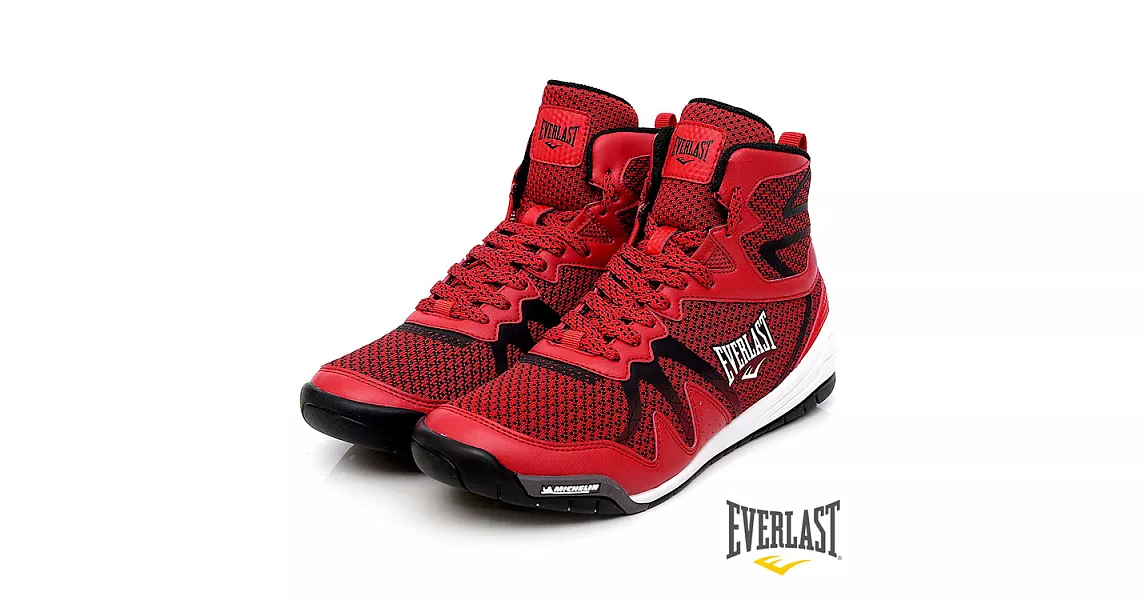 【EVERLAST】PROFESSIONAL BOXING BOOTS輕量拳擊鞋US9紅色