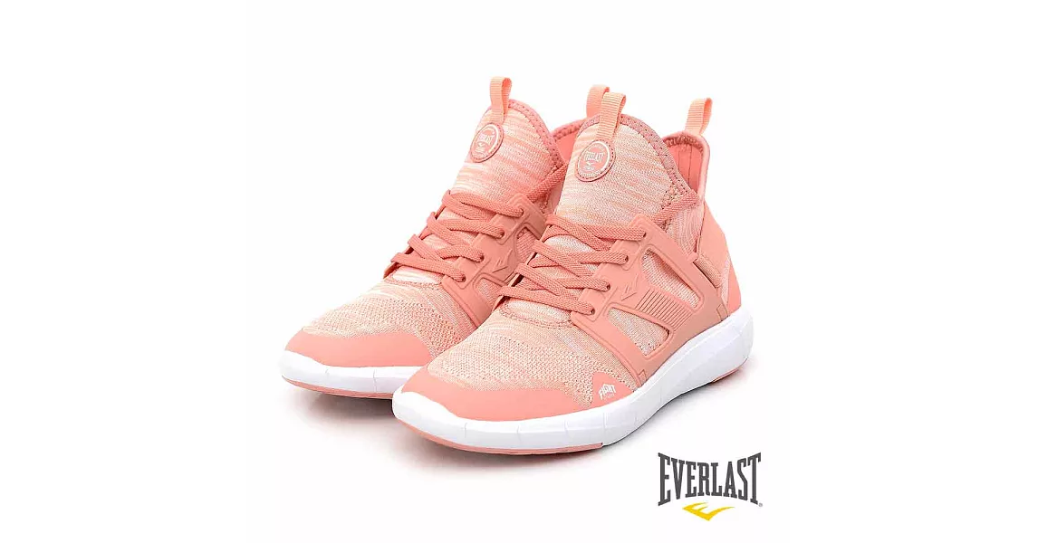 【EVERLAST】HIGH TOP輕量慢跑鞋 US7.5淺粉