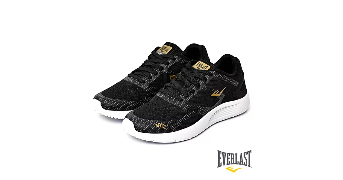 【EVERLAST】LIGHT WEIGHTED輕量運動慢跑鞋US5.5黑色